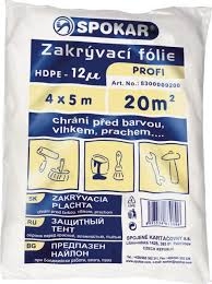 Zakrývací fólie SPOKAR 4x5 m 12my